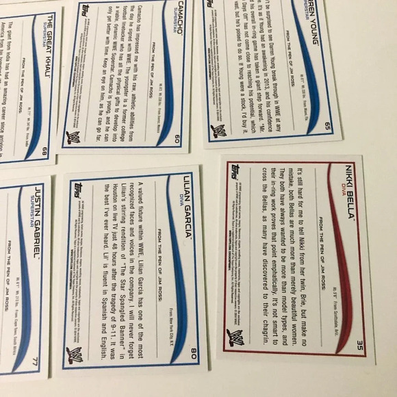 2014  WWE Topps Lot of 68 Wrestling Cards Superstar Legend Diva - Picture 8 of 16